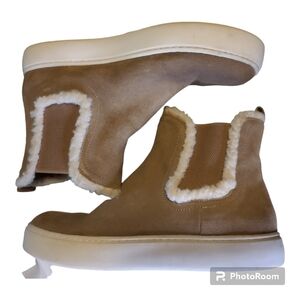 Lucky Brand*Kichai* Chelsea Boot* Suede Leather Upper* Taupe* Sz 7.5